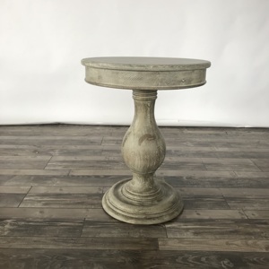 Nuovo Design francese antico mobili provinciale <span class=keywords><strong>vintage</strong></span> rustico <span class=keywords><strong>legno</strong></span> di quercia <span class=keywords><strong>tavolino</strong></span> rotondo - Product Image 2