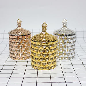 LANGXU <span class=keywords><strong>argento</strong></span> rosa antico contenitore per la conservazione del tè con spezie rotonde etichetta per la casa bava alta in oro moderno <span class=keywords><strong>zuccheriera</strong></span> - Product Image 2