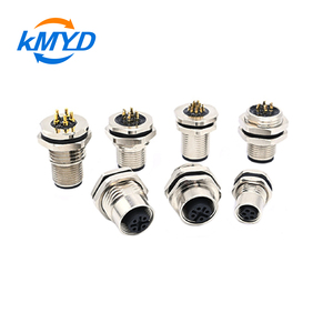 Tùy chỉnh M5 M8 M10 M12 M16 nối cáp IP67/IP68 nam nữ không thấm nước nối 2-17 Pin mã A-B-D Thông tư Brass nối - Product Image 2