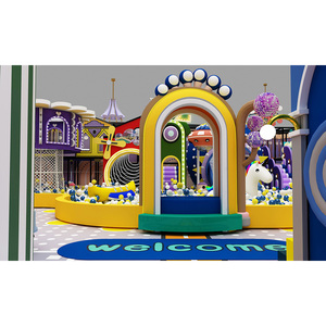 Aire de jeux intérieure polyvalente, équipement de jeux doux pour l'intérieur, doté d'un toboggan et d'un mur d'escalade - Product Image 5