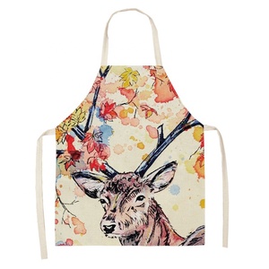 Cute Animal Series Sleeveless Polyester Linen Digital Printed Kit <b>Adult</b> Women Men <b>Apron</b> <b>for</b> Cooking <b>Christmas</b> Durable - Product Image 4
