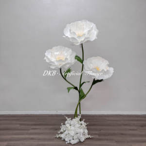 Flor de Papel <span class=keywords><strong>Gigante</strong></span> Hecha a Mano de Estilo Nuevo y Popular 2026 con Estambres Brillantes, Decoración Floral Única para Escaparates de Centros Comerciales - Product Image 3