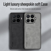 Funda de Lujo Retro con Aspecto de Piel de Oveja y PU para Xiaomi 17T Pro 15T 17 Pro Max 14T, Carcasa Trasera Mate Antigolpes
