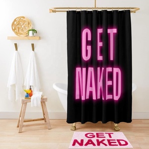 Rideau imprimé personnalisé en polyester écologique, rideau <span class=keywords><strong>de</strong></span> douche Design marbre nu, rideau <span class=keywords><strong>de</strong></span> bain numérique étanche - Product Image 3