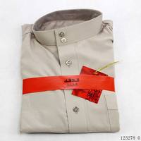 2026 Arabie Saoudite Thobe pour homme en Coton Polyester à Col Montant Blanc, Vêtement Islamique pour le Ramadan, Jubbah