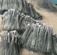 Griffes anti-oiseaux en acier galvanisé pour lignes aériennes, légères, à fixation par boulons, montage par serrage, haute tension