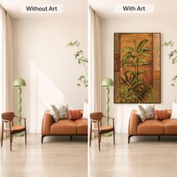 Peintures et arts muraux Giclée, portrait figuratif moderne sur toile, cadre en aluminium, pour salon, entrée, hall d'hôtel