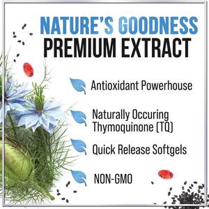 Oem 60 softgels אומגה 6 אומגה 9 מזון בריאות כיתה 1000 אורגני מזון אורגני כיתה מ "ג כמון שחור שמן זרעי טבעוני למבוגרים - Product Image 5