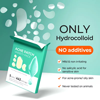Patchs anti-acné 5 tailles 443 pièces Bandages hydrocolloïdes Patchs anti-acné de grande taille pour le corps, le dos, le visage, la poitrine, Patchs anti-boutons