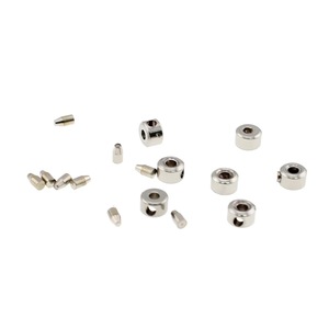 Perles de positionnement en acier inoxydable, petites et rondes, accessoires de bijoux DIY pour la fabrication de colliers, finition lisse - Product Image 4