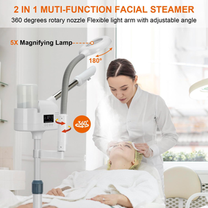 Appareil de vapeur pour le visage chaud et froid 2 en 1 avec lampe grossissante 5X pour salon de beauté, spa, vaporisateur professionnel, vapeur faciale à l'ozone - Product Image 3