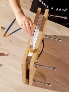 Portable Grip Handle Book Binding Machine <strong>Kits</strong> Professional <strong>Flower</strong> <strong>Press</strong> Bamboo Wooden Book <strong>Press</strong> for Well-Bound Books - Product Image 4