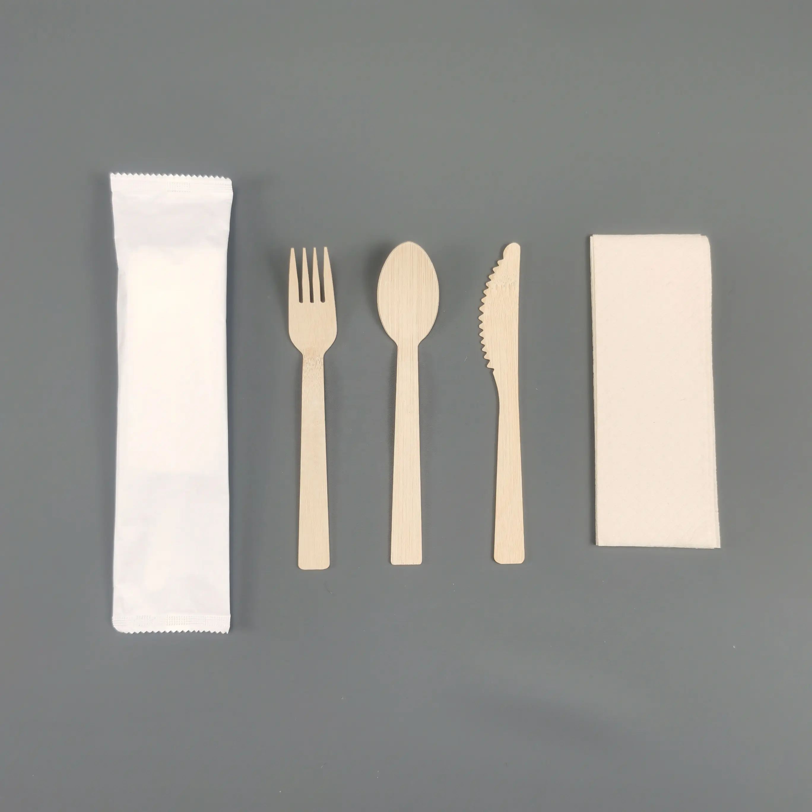 170mm Biodegradable Bamboo Utensil Disposable Bamboo Cutlery Set Biodegradable Dinnerware for Party Camping