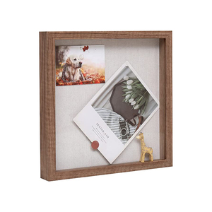 Hộp Bóng Khung Sâu 3D Bằng Gỗ Màu Đen Tùy Chỉnh Cổ Điển Để Trưng Bày Hoa Khô Hình Bướm - Product Image 4