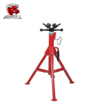 Support de tuyau réglable Ambull Factory Wholesale High Jack Pipe Stand 2 avec boule de transfert, pour tuyau de 12 pouces