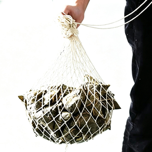 Grand sac en filet <span class=keywords><strong>pour</strong></span> Zongzi, sac en filet en pur coton, sac tissé fait main avec cordon de serrage réglable, multifonctionnel <span class=keywords><strong>pour</strong></span> la maison, emballage de Zongzi - Product Image 1