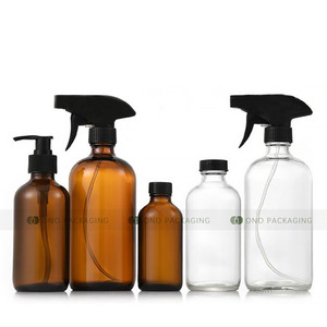 Hổ phách rõ ràng rõ ràng chai 250ml 500ml 8oz 16oz cà phê lạnh Boston Vòng nước giải khát chai thủy tinh cho Kombucha - Product Image 2