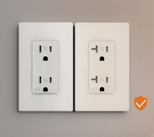 MVAVA Schnellanschluss Schraubenlose Kunststoff-Steckdose US-Standard 20A 102-132V AC TR GW Wandsteckdose /CUL für - Product Image 5