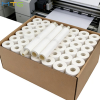 Rouleau de tissu non tissé en polyester recyclé, largeur et grammage personnalisés, pour lingettes humides et chiffons de nettoyage écologiques