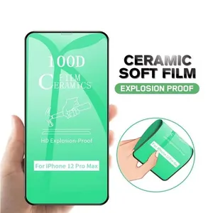 100d Keramische Screen Protector Fabriek Groothandel Mobiele Telefoon Onbreekbaar Keramische Film Voor Iphone 14pro Max 13 12 11 Xs Max