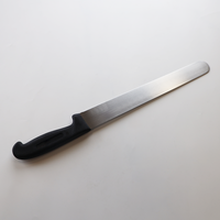 Couteau à trancher professionnel 12 \ "en acier inoxydable robuste pour le rôti de jambon de poisson Granton Edge avec manche en plastique couteaux à trancher larges