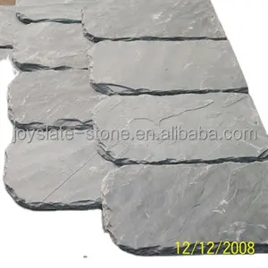 Natural green slate roof fish scale