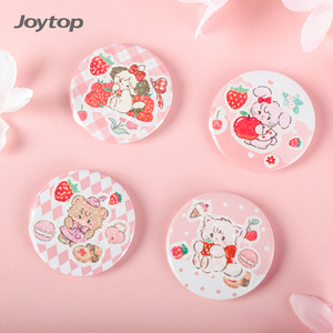 Joytop – Badge autocollant personnalisé Mikko Sweetheart fraise, carte décorative, papeterie DIY, jouet avec outil pince à épiler - Product Image 6