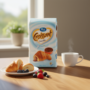 Croissant de Chocolate MIDI, Paquete de 6, Harina de Trigo, Textura Semiblanda, 300g, G.300X12, Pan Dulce, Modelo 0301106, CASALINI SRL, Bolsa - Product Image 3