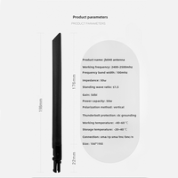 Antenne verticale WiFi 6e 2.4G personnalisable pour extérieur, gain 5dBi, 50 Ohm, pour routeur, câble coaxial, passerelle sans fil