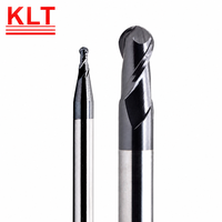 HRC58 Solid Carbide D6mm 4 Flute Ball Nose End Mill Milling Cutter Fresas untuk Inti Cetakan Presisi Berlapis TiAlN