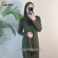 2025 modeste luxe couleur unie Modal Viscose robe pour musulman moyen-orient turquie mariage Hijab été mariages