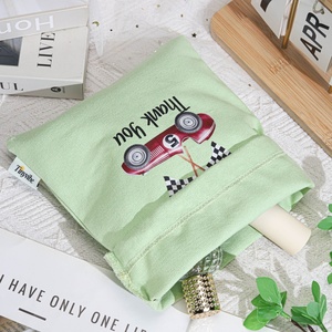 Sac cadeau en toile de coton écologique de 8 oz avec cordon de serrage, pour jouets, pour Thanksgiving, avec logo personnalisé imprimé, sac anti-poussière en toile unie - Product Image 5