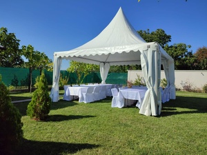 Tente Pagode en Aluminium Imperméable avec Toit Pyramidal pour Mariages, Fêtes, Expositions, Banquets, Festivals et Événements Commerciaux - Product Image 4