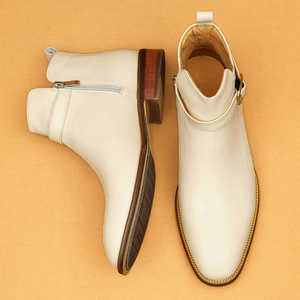 Botas de Invierno Martin para Hombre, de Cuero, Estilo 2026, Punta Puntiaguda, Estilo Británico, Formales de Negocios, Blancas, de Caña Alta - Product Image 2