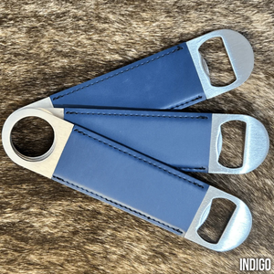 Ouvre-bouteille personnalisé vintage en acier inoxydable enveloppé de similicuir, gravé au laser pour un cadeau personnalisé - Product Image 4