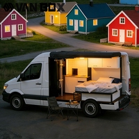 Système de conversion tout-en-un pour camping-car : module cuisine, chambre et douche intégrés, box autoportante pour van