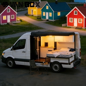 Système <span class=keywords><strong>de</strong></span> conversion tout-en-un pour <span class=keywords><strong>camping</strong></span>-<span class=keywords><strong>car</strong></span> : module cuisine, chambre et <span class=keywords><strong>douche</strong></span> intégrés, box autoportante pour van - Product Image 1
