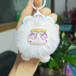 Nouveau porte-clés poupée fille en peluche souple avec pompon, joli pendentif pour sac à dos, support de clés de voiture, vente en gros - Product Image 6