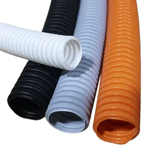 For Wires Cables Harness Protection Plumbing Drainage Pipe PA PP PE Polyethylene Plastic Tubing Corrugated Pipe