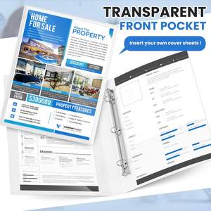 Fichário Personalizado Impresso Atacado, Fichários de <span class=keywords><strong>3</strong></span> Argolas, Pasta de Folhas Soltas A4, Organizador de Documentos para Escola e Escritório - Product Image 4