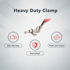 Serre-joint à action linéaire compact GH CH HS-301-AM, réglable, en métal, métrique, galvanisé, pour soudure et collage, remplace le 601-M - Product Image 1