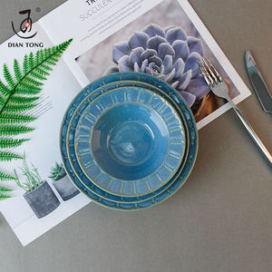 Đĩa ăn hình chữ nhật gốm sứ 17 inch, viền vàng, in tùy chỉnh cao cấp, an toàn với máy rửa chén, thân thiện với môi trường, dùng cho nhà hàng khách sạn - Product Image 4