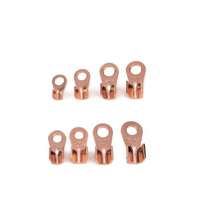 ขั้วต่อสายไฟแบบวงแหวน Ot-100A ทองแดงบริสุทธิ์แบบหนา ขั้วต่อสายไฟแบบกดเย็นสำหรับการเดินสายไฟฟ้า - Product Image 2