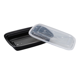 Contenedor de comida biodegradable ligero <span class=keywords><strong>rectangular</strong></span> de 24 oz, caja Bento desechable para alimentos, un contenedor de almacenamiento para alimentos - Product Image 1