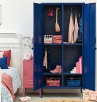 Armoire de rangement en métal robuste pour vêtements, casier en acier pour usage commercial et industriel, directement de l'usine