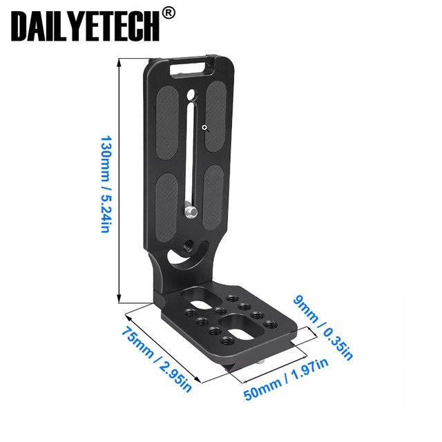 Universal Camera L Bracket Shot Quick Release L Plate 1/4 Inch Screw Swiss Vertical Video for Nikon Canon Sony Fuji
