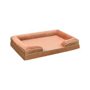 Cama Ortopédica Rectangular Apilable para Perros Grandes, Color Verde Claro, Personalizada por el Fabricante, con Funda Extraíble de Felpa Corta - Product Image 5