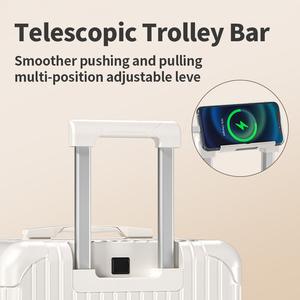 ABS PC Smart Travelling <strong>Suitcase</strong> Luggage Set Multifunctional Unisex Fashion Travel <strong>Suitcase</strong> With Cup Holder TAS Lock