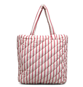 กระเป๋าโท้ทผ้าแคนวาสทรงพัฟฟ์ฟิชสำหรับผู้หญิง แฟชั่น ทันสมัย ขนาดใหญ่ ใส่ของได้เยอะ พิมพ์โลโก้ได้ตามต้องการ พกพาสะดวก กันน้ำ เหมาะสำหรับใส่ของช้อปปิ้ง - Product Image 4