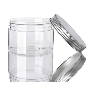 Clear Slime Storage Containers Packaging Containers Mason Plastic Jars with Screw On Lids